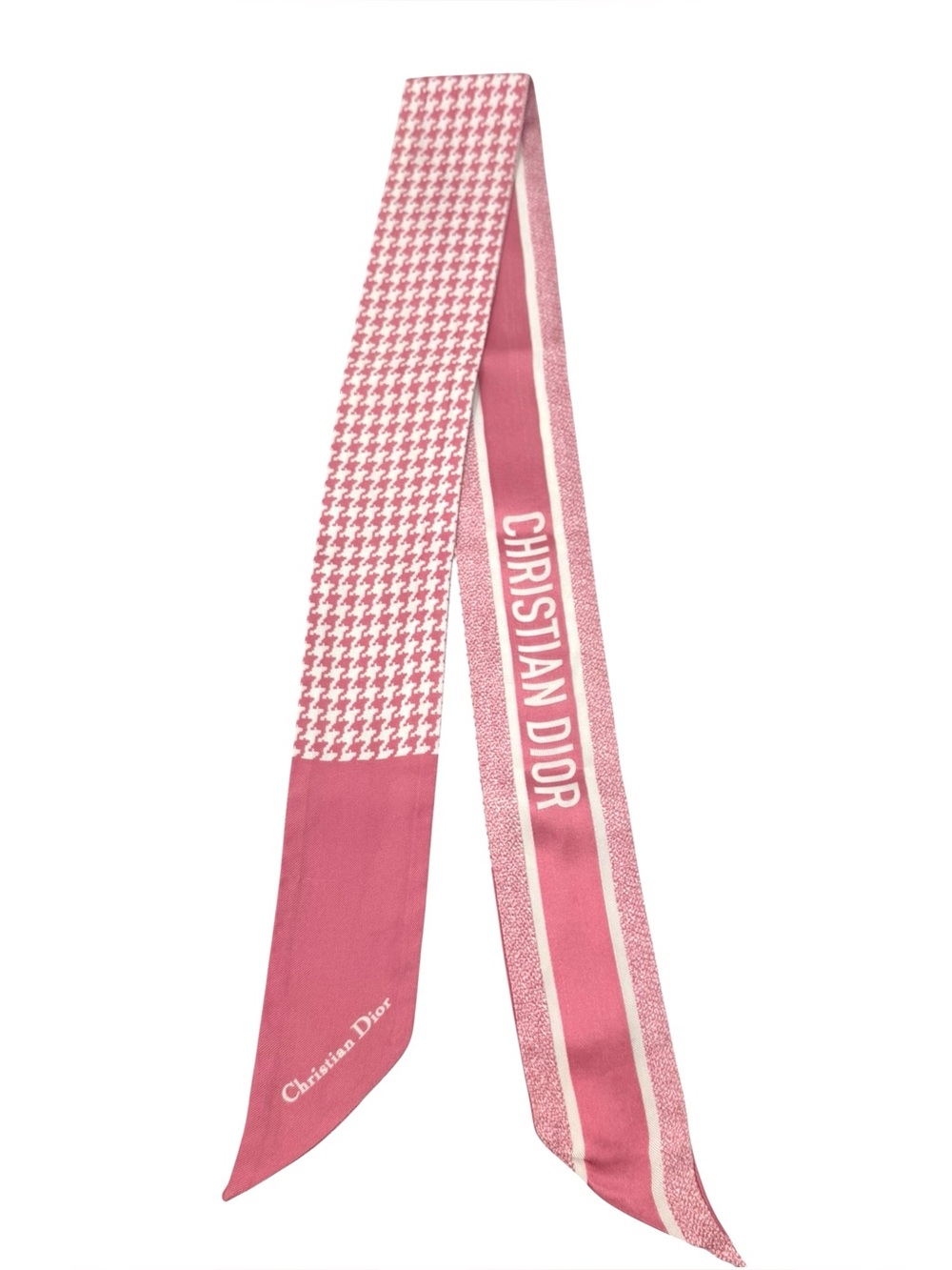 ✨🛍️ Christian Dior Pink 30 Montaigne Mitzah Silk Scarf Twilly